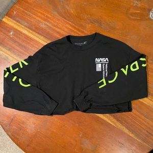 Buzz Aldrin’s Woman’s Cropped Long Sleeve